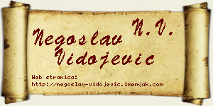 Negoslav Vidojević vizit kartica